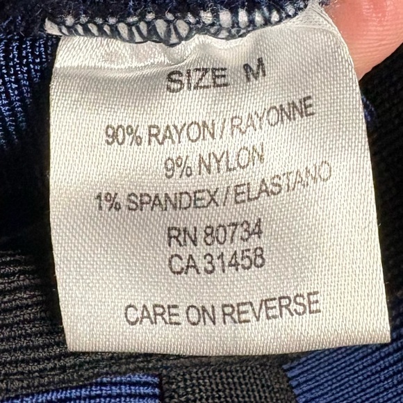 GUC Herve Leger- Blue and Black Bodycon Mini Dress. Size M - Picture 5 of 8